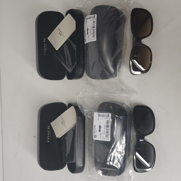 NEW Coach L1142 Signature Rectangle Sunglasses Choose one from 2 colors - Picture 2 of 12